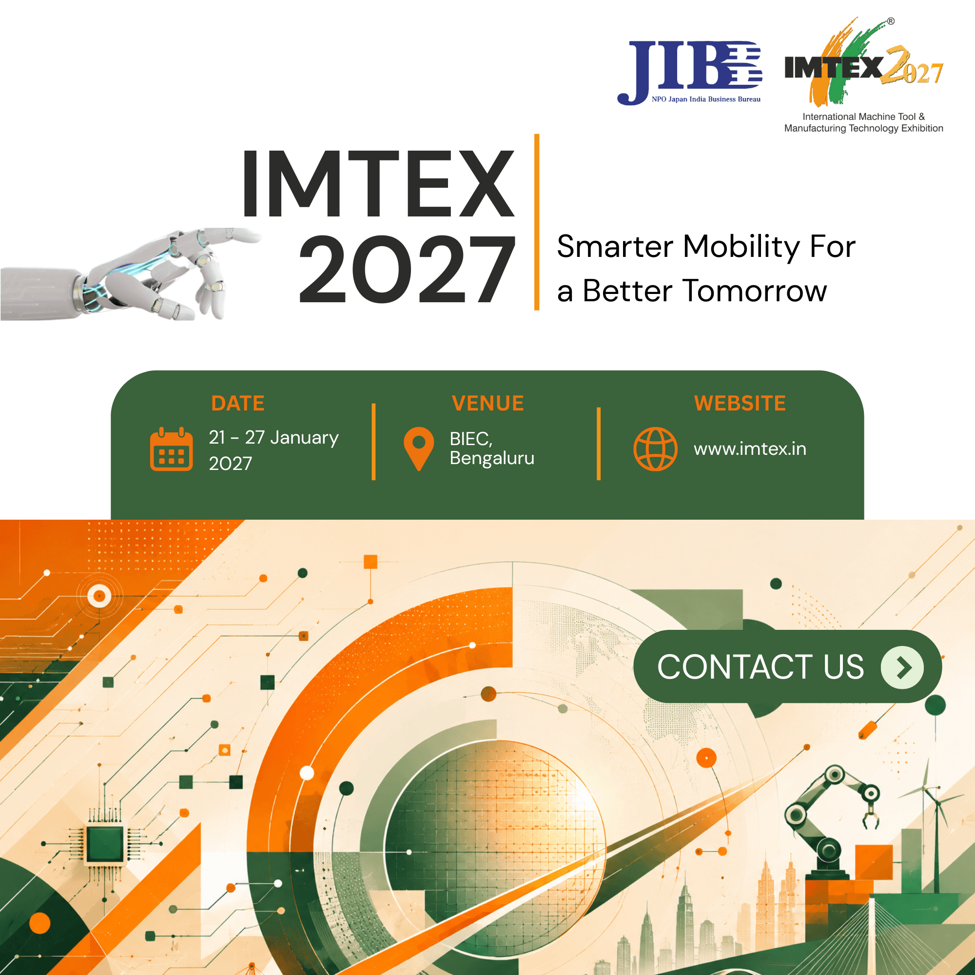 IMTEX 2027 International Machine Tool & Manufacturing Technology Exhibition
